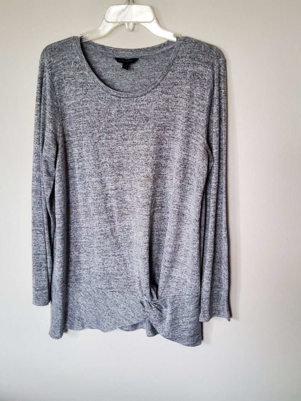 Banana Republic Gray Long sleeve tunic blouse size L